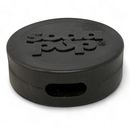 Hockey Puck Bully Stick Holder - Durable Rubber Treat Holder & Chew Toy USA