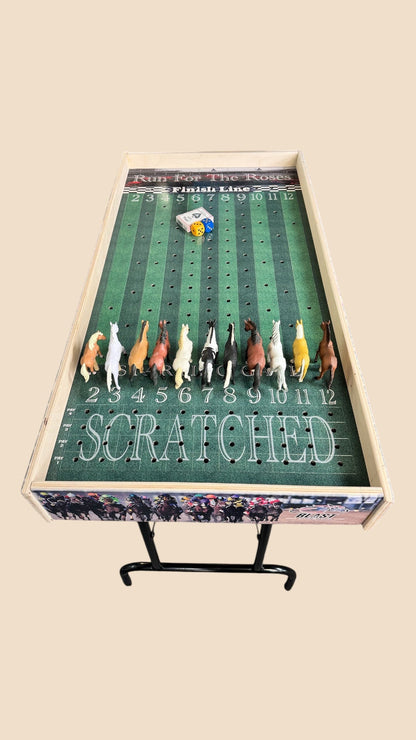 Jumbo Horse Game Turf Theme with Printed Rails