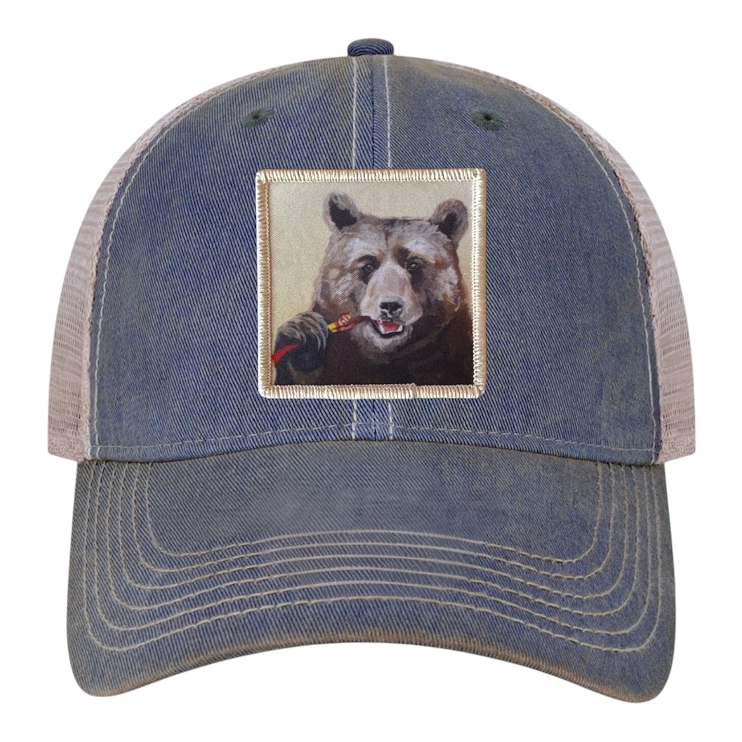 Navy/ Khaki Trucker Cap