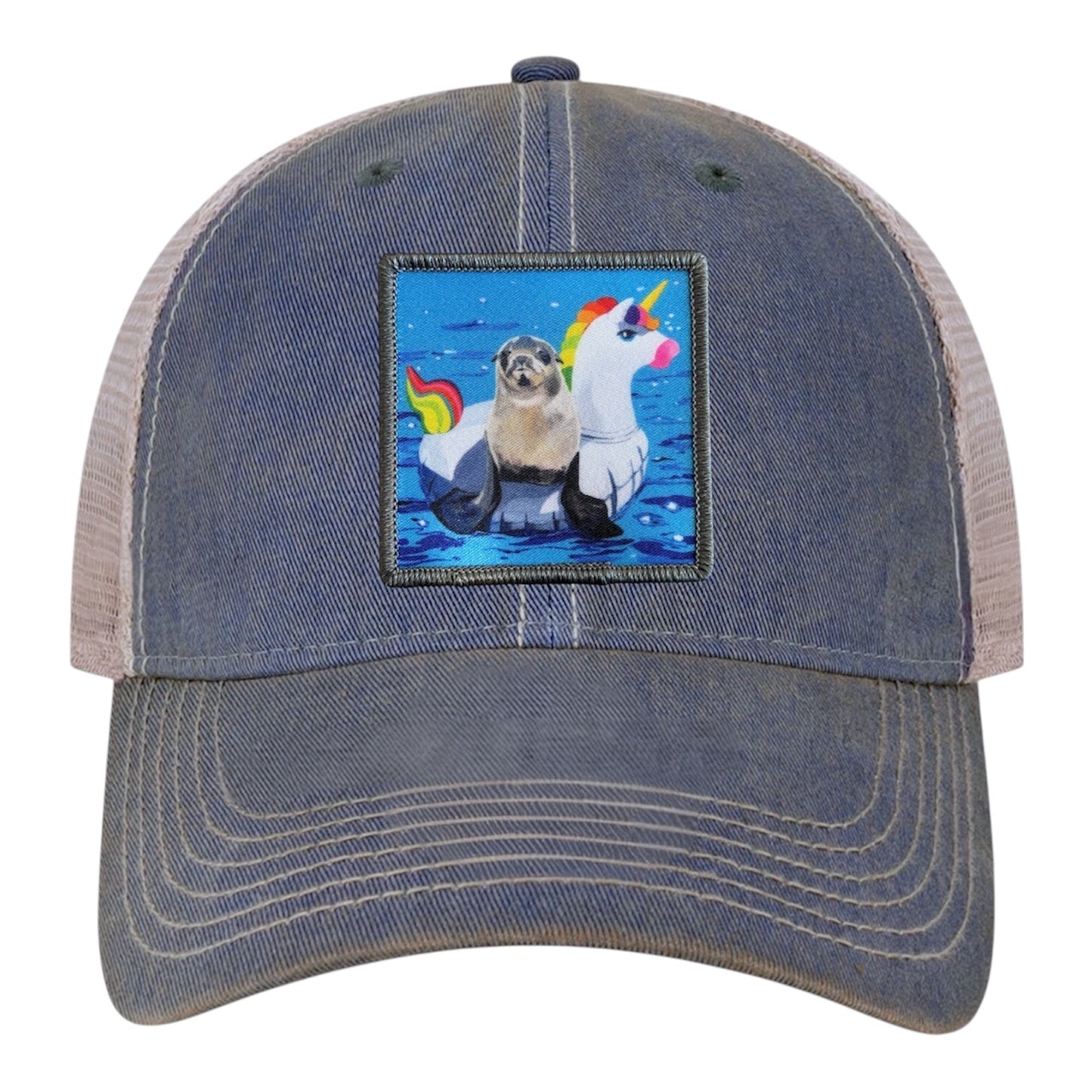 Navy/ Khaki Trucker Cap