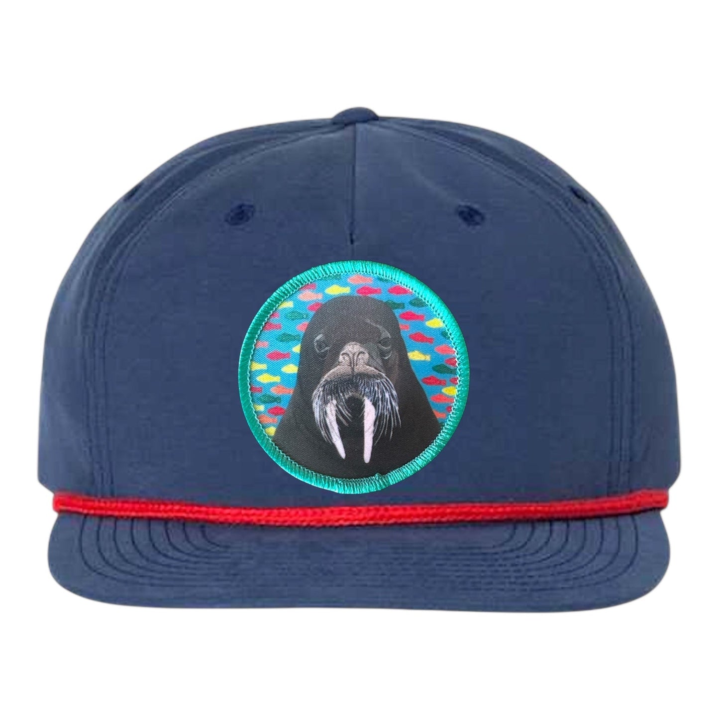 Navy/ Red Rope Cap