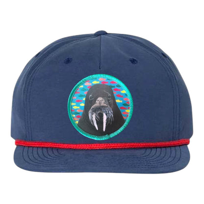 Navy/ Red Rope Cap