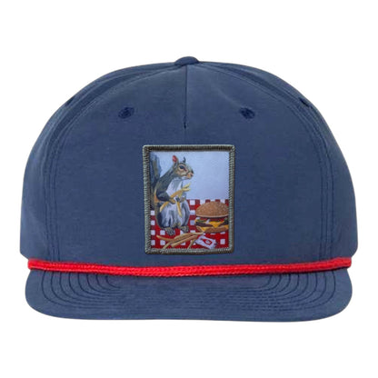 Navy/ Red Rope Cap