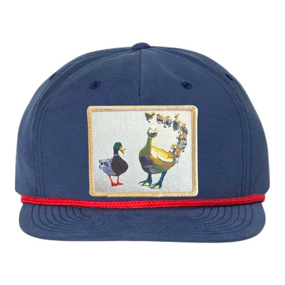 Navy/ Red Rope Cap