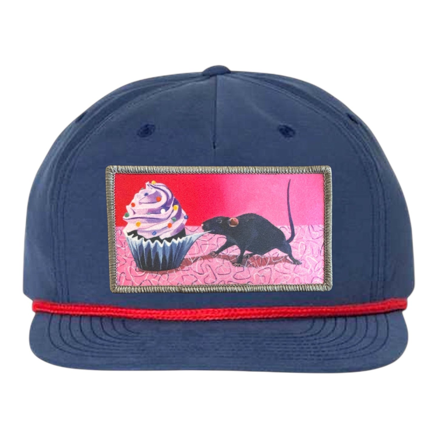 Navy/ Red Rope Cap