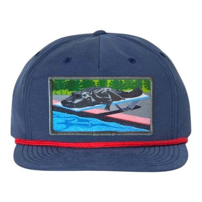 Navy/ Red Rope Cap