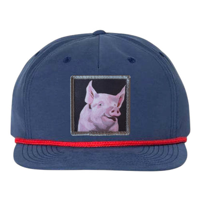 Navy/ Red Rope Cap