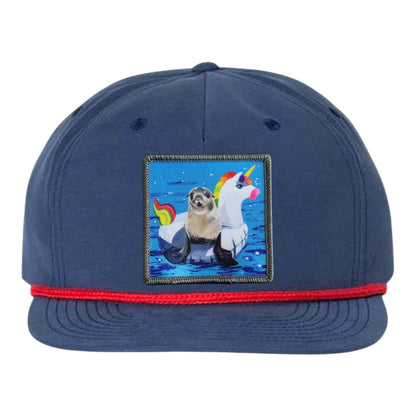 Navy/ Red Rope Cap