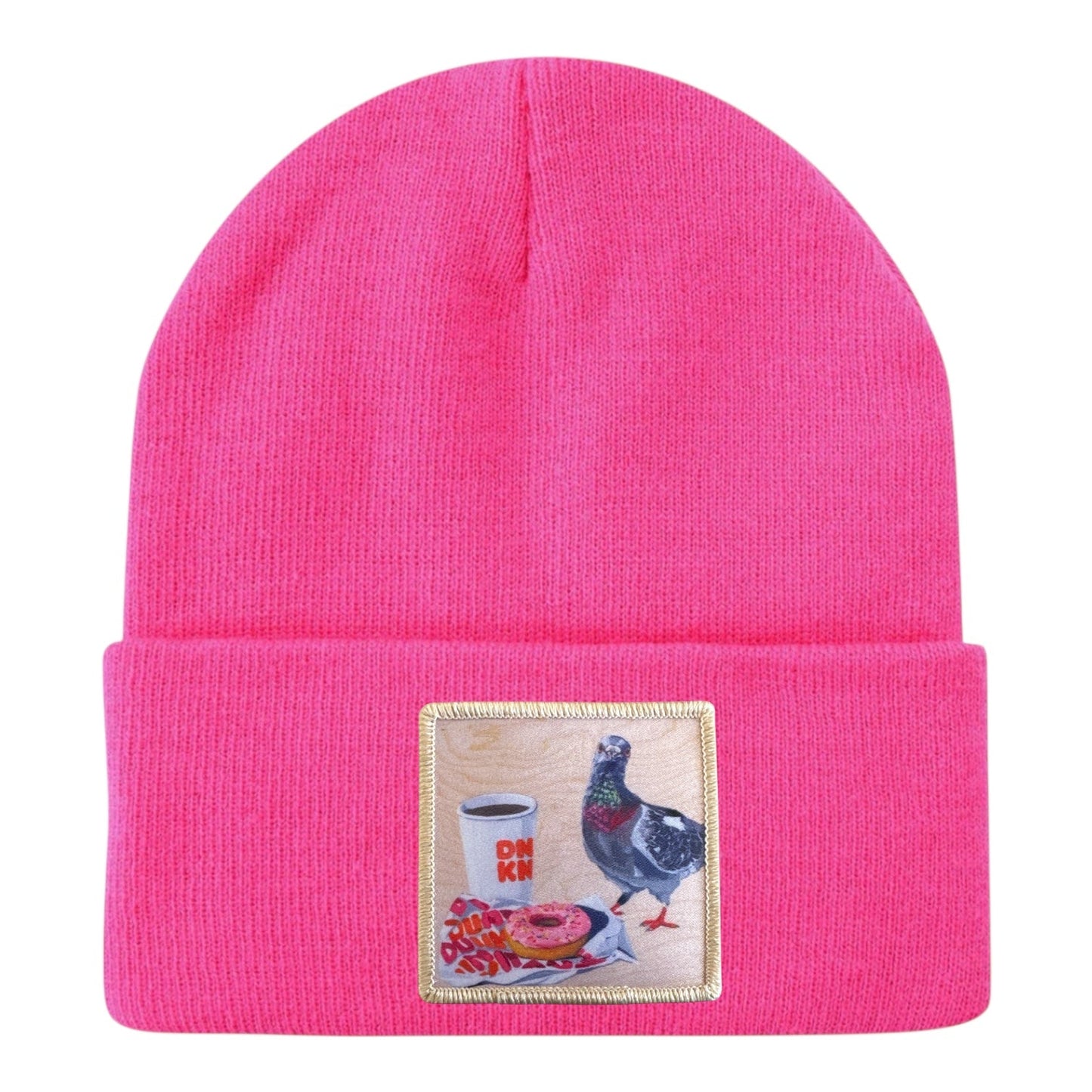 Pigeons Run On Donuts Beanie