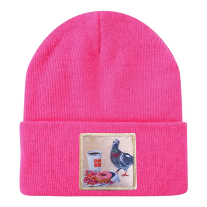 Pigeons Run On Donuts Beanie