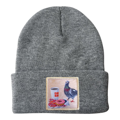Pigeons Run On Donuts Beanie