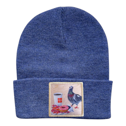 Pigeons Run On Donuts Beanie