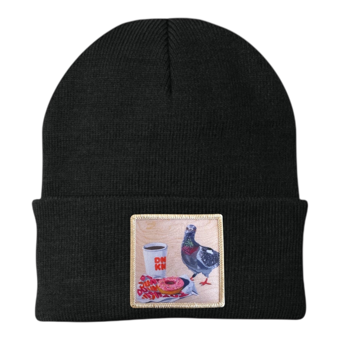 Pigeons Run On Donuts Beanie