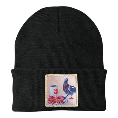 Pigeons Run On Donuts Beanie
