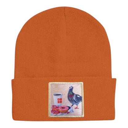 Pigeons Run On Donuts Beanie