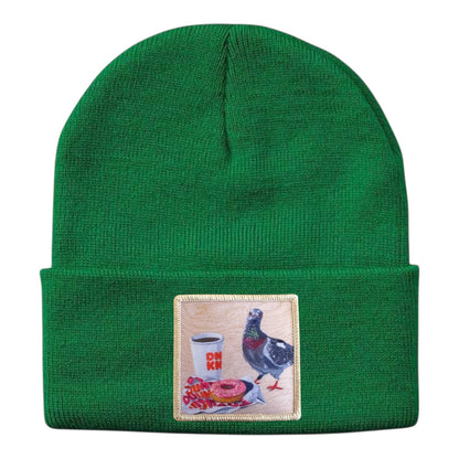 Pigeons Run On Donuts Beanie