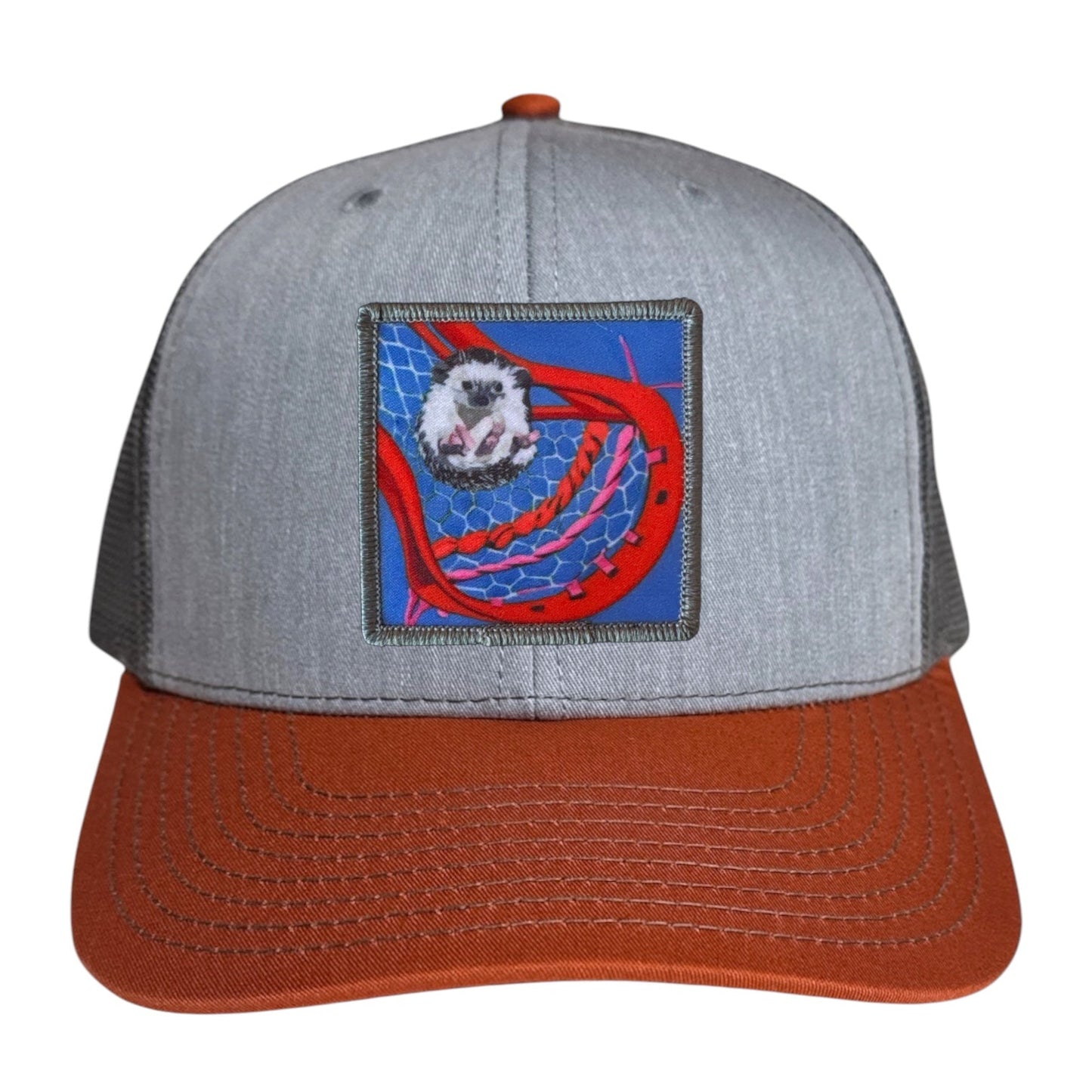 Grey/Terracotta Trucker