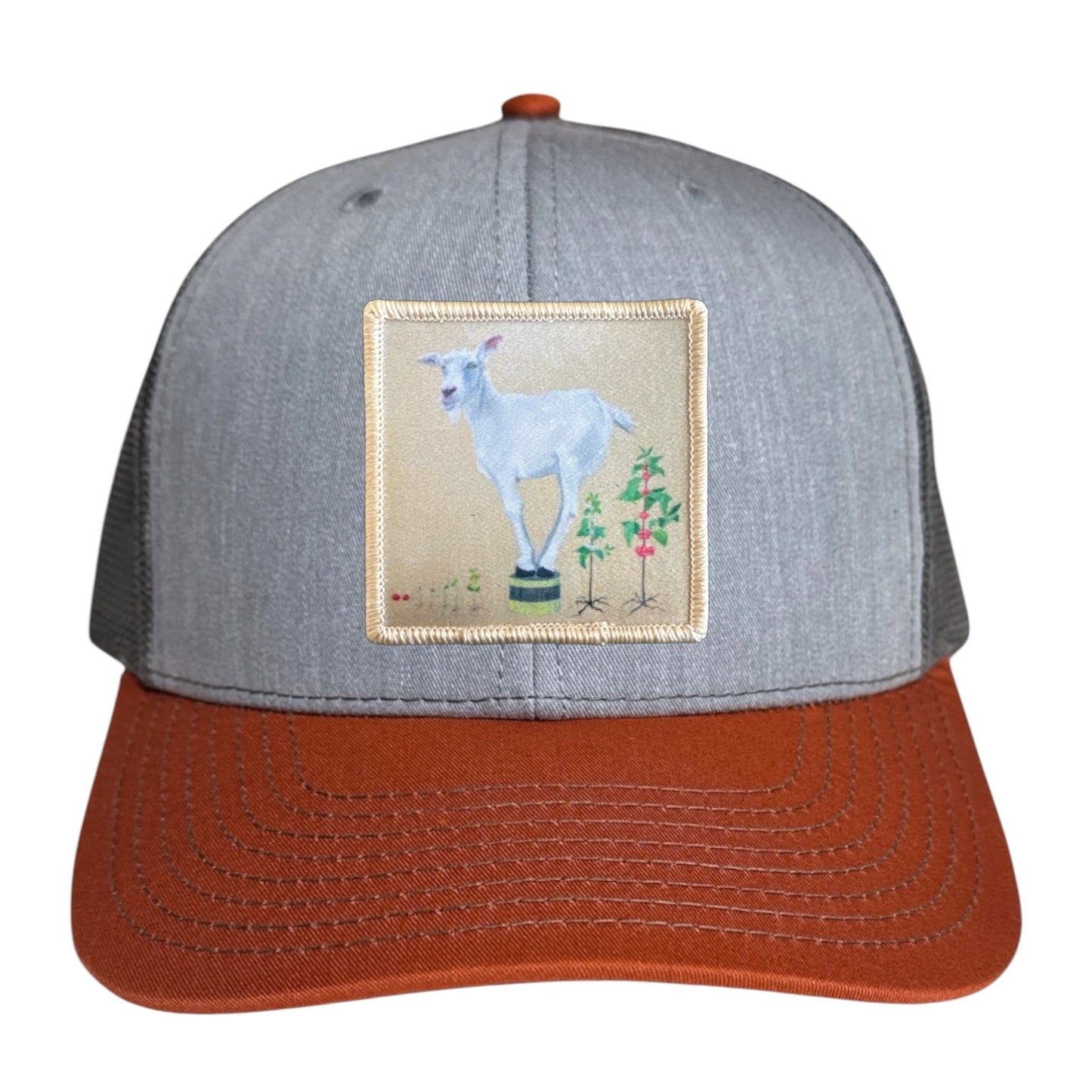 Grey/Terracotta Trucker