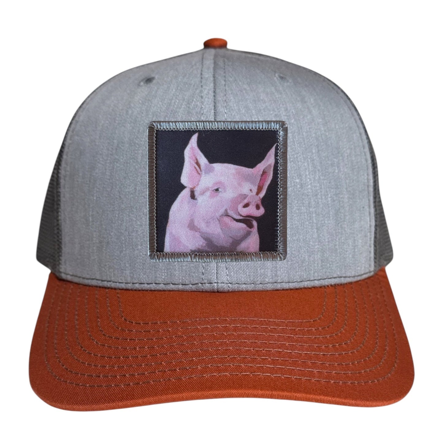 Grey/Terracotta Trucker