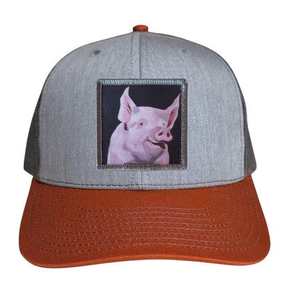 Grey/Terracotta Trucker