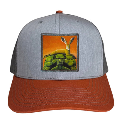 Grey/Terracotta Trucker
