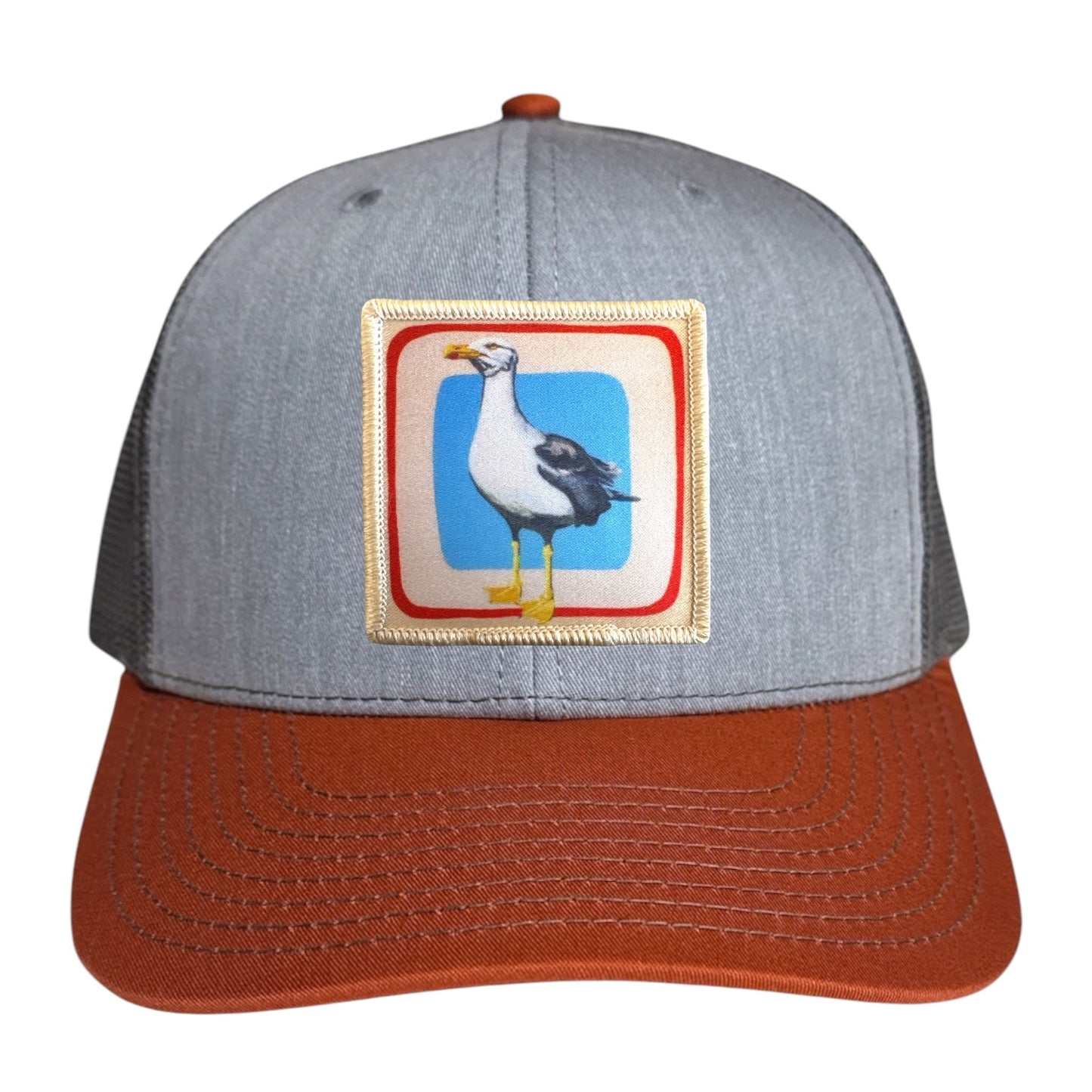 Grey/Terracotta Trucker