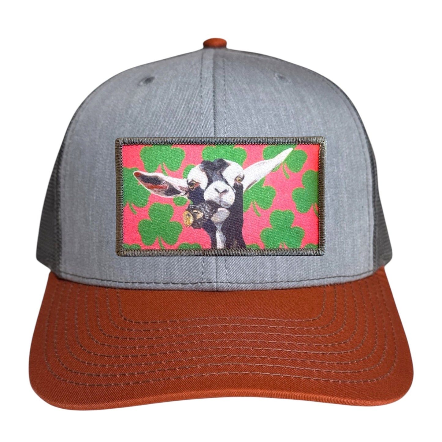 Grey/Terracotta Trucker