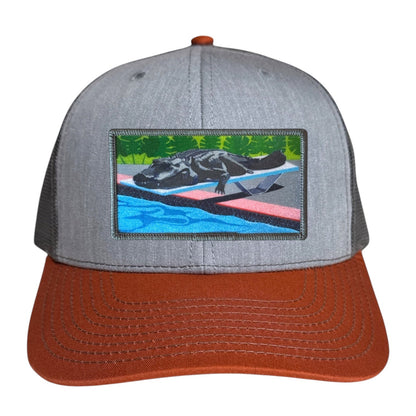 Grey/Terracotta Trucker