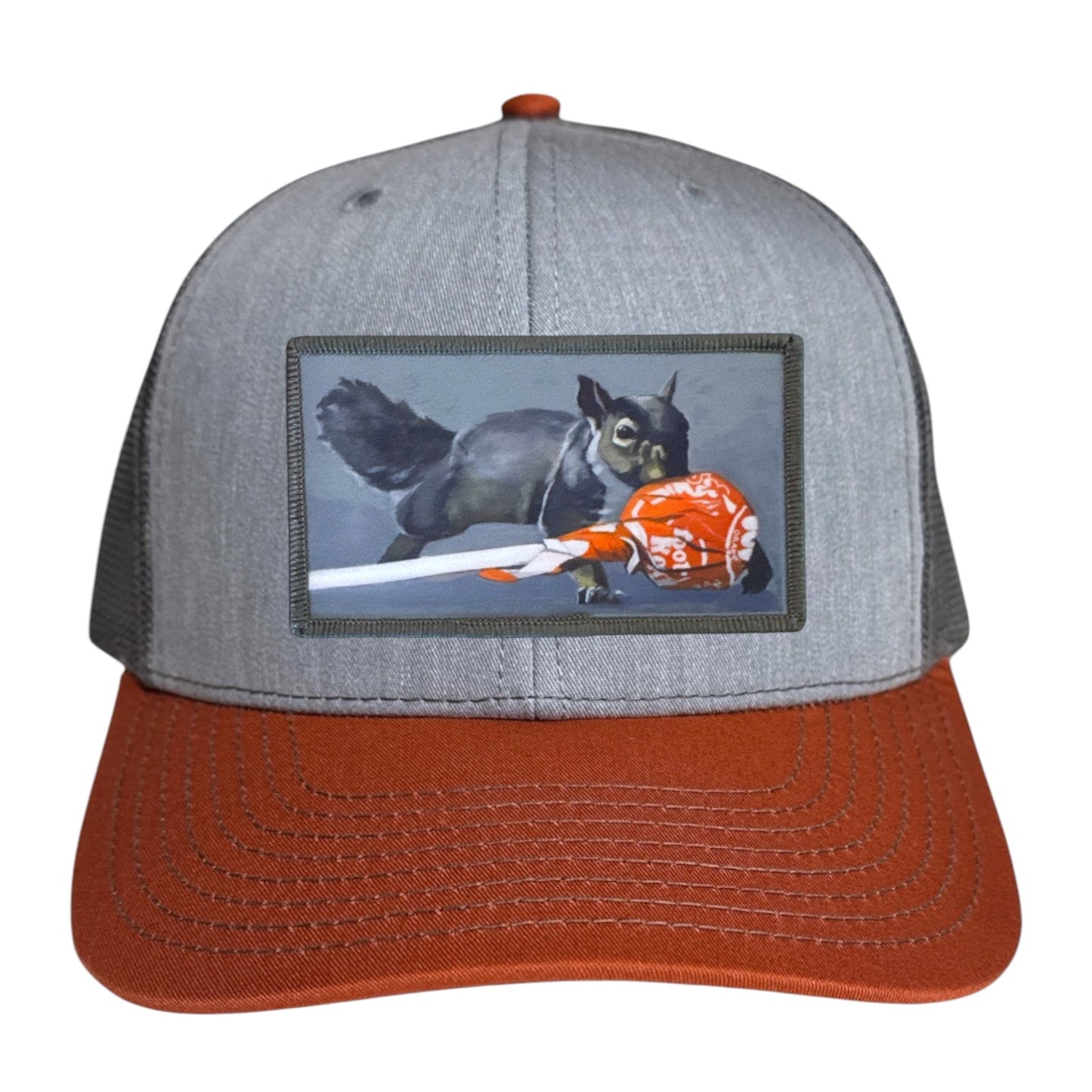 Grey/Terracotta Trucker
