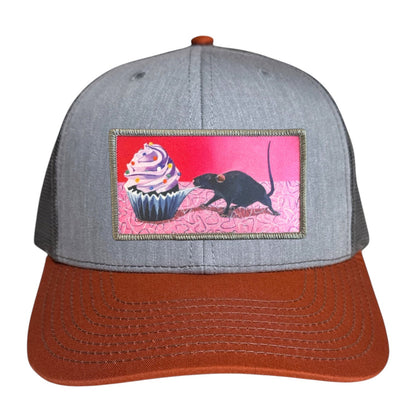 Grey/Terracotta Trucker