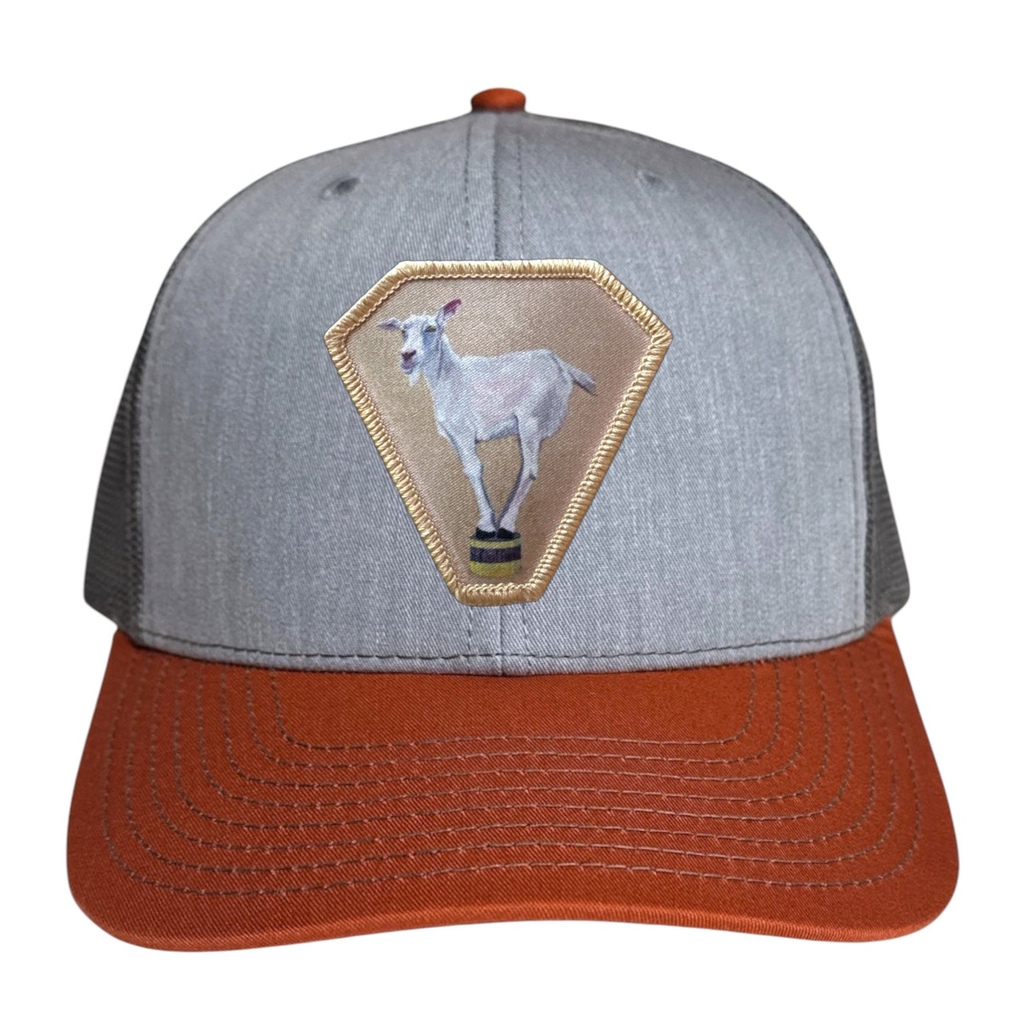 Grey/Terracotta Trucker