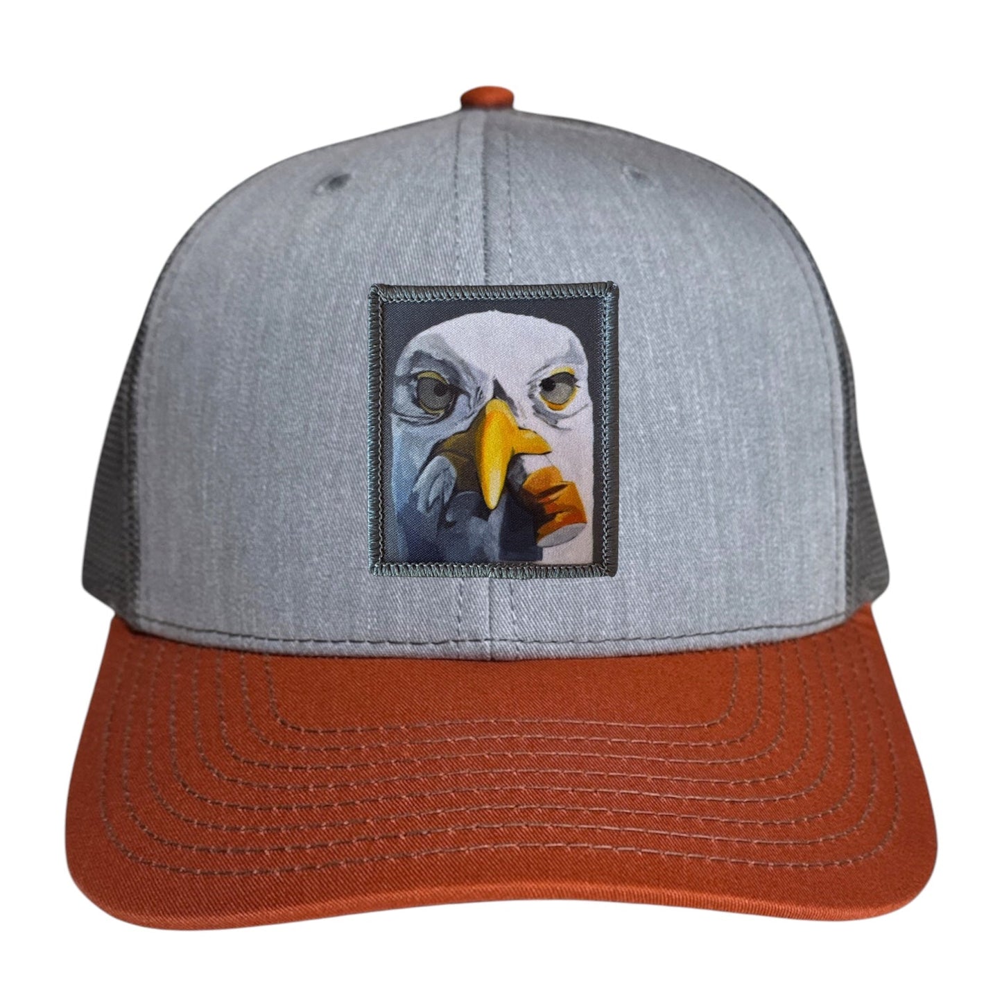 Grey/Terracotta Trucker