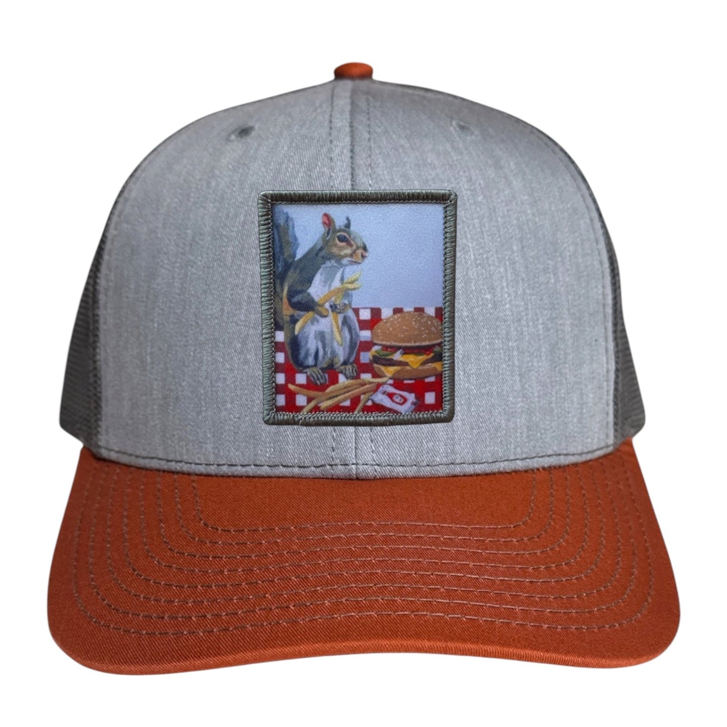 Grey/Terracotta Trucker