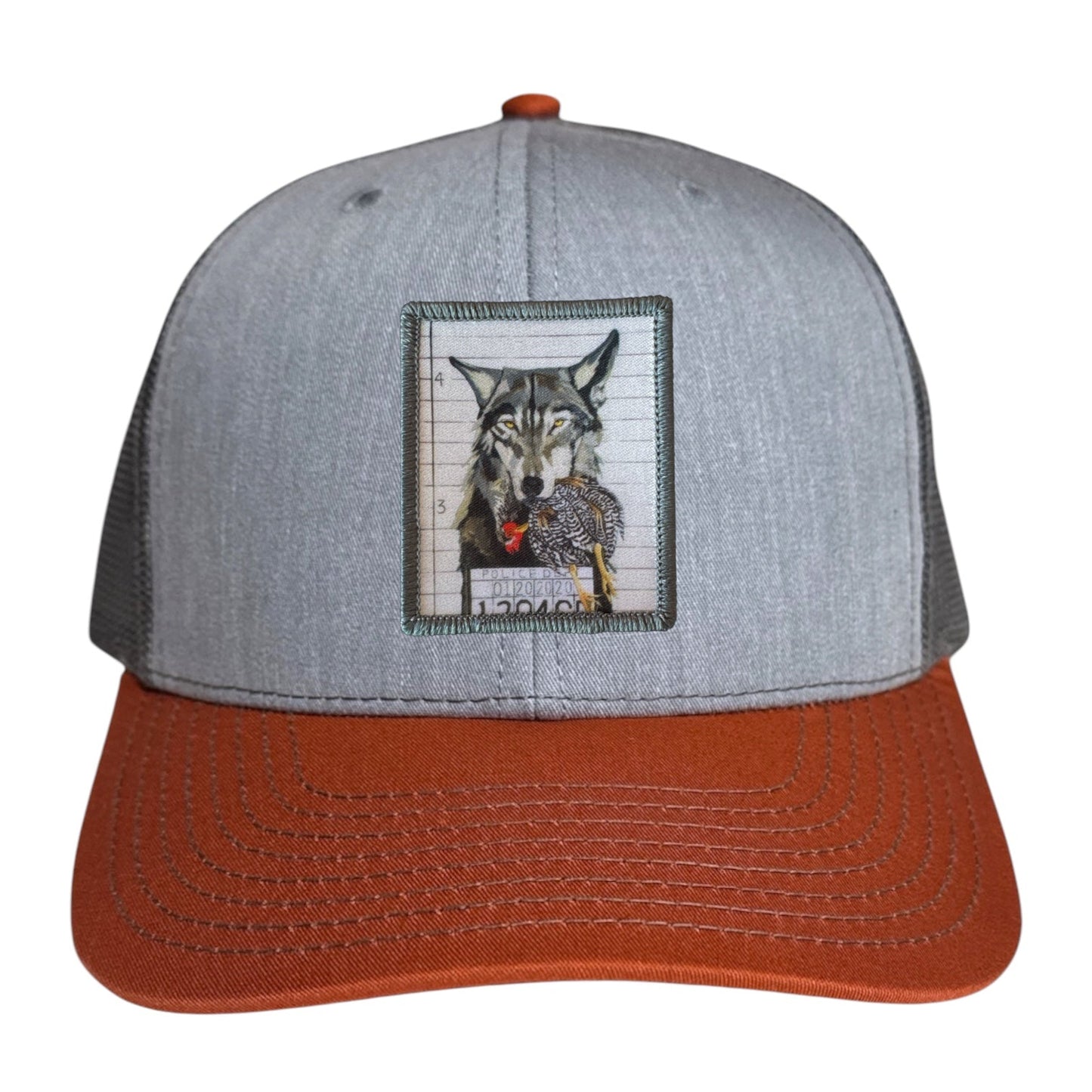 Grey/Terracotta Trucker
