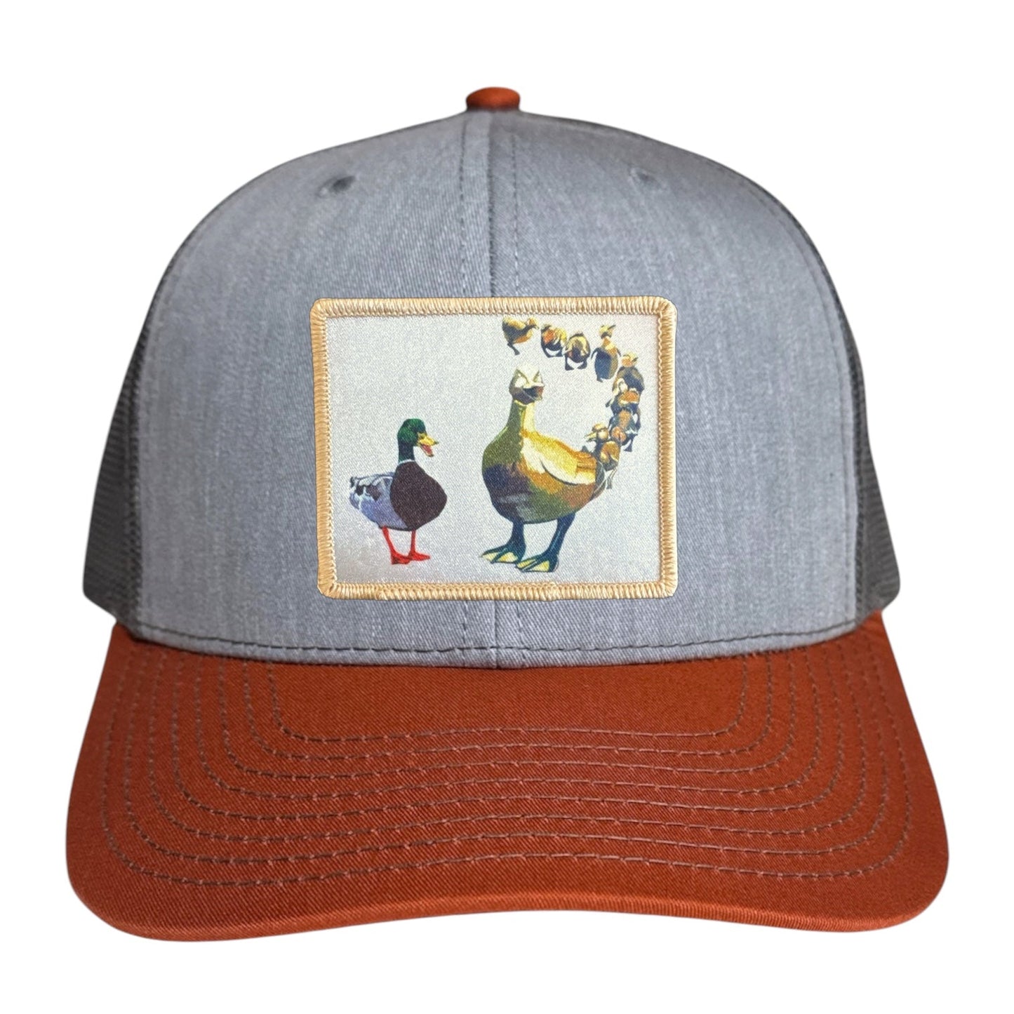 Grey/Terracotta Trucker