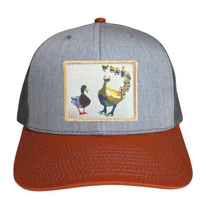 Grey/Terracotta Trucker