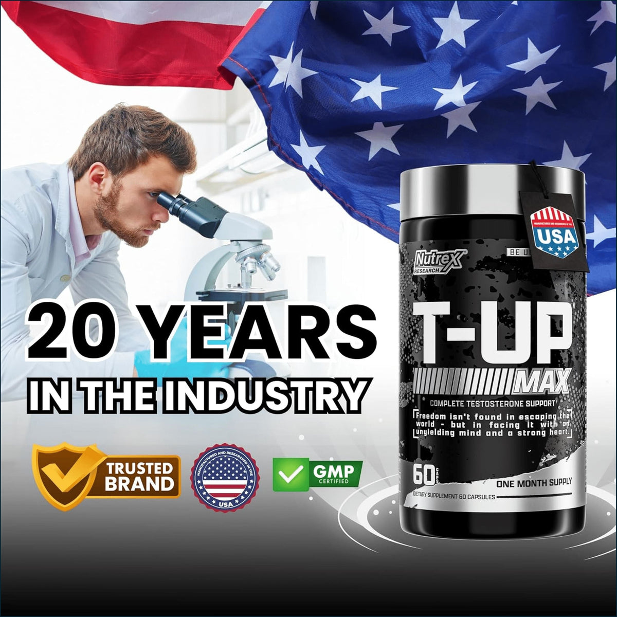 Nutrex T-Up Max, 60 Caps