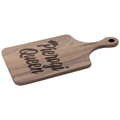 Pierogi Queen Hardwood Paddle Cutting Board