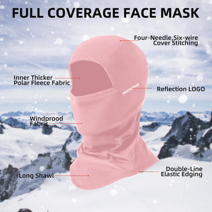 ROCKBROS Balaclava Ski Mask, Windproof Thermal Winter Neck Warmer Hood for Men  Women
