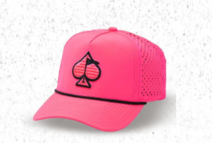 Perforated Rope Hat - Highlighter Pink