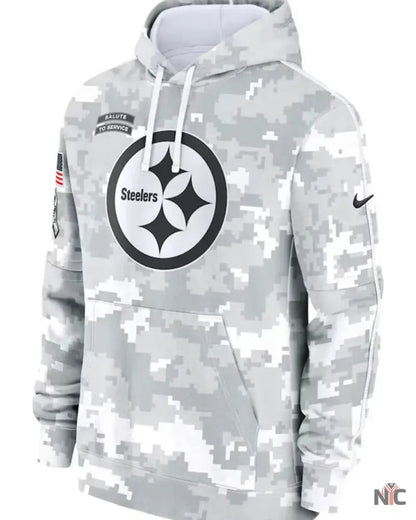 Pittsburgh Steelers Salute To Service Camo 2024 Hoodie