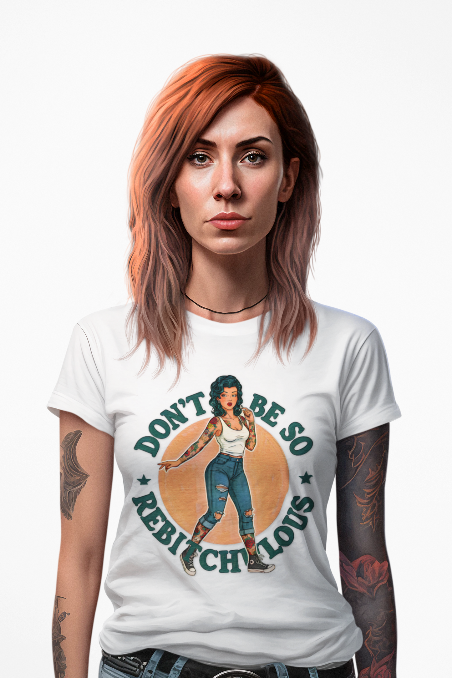 Retro "Don't Be So Rebitchulous" Graphic Tee