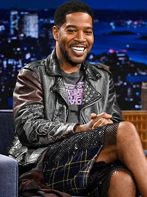 Kid Cudi The Tonight Show S12 Biker Leather Jacket