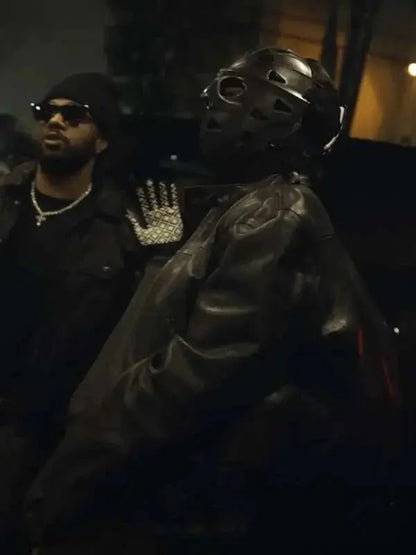 Playboi Carti Type Shit 2024 Black Leather Jacket