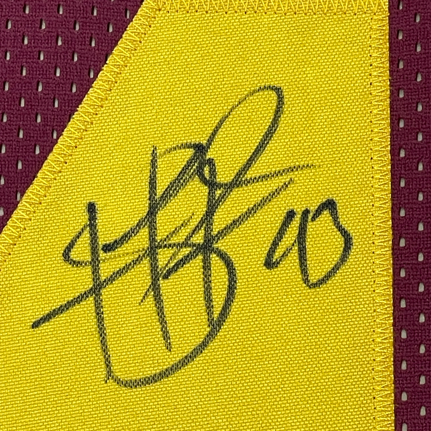 Framed Autographed/Signed Troy Polamalu 35x39 USC Southen Cal Maroon College Football Jersey Beckett BAS COA