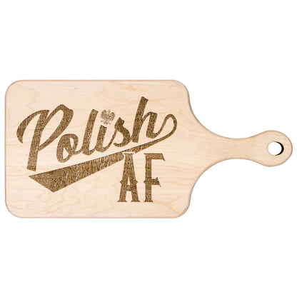 Polish AF Hardwood Paddle Cutting Board