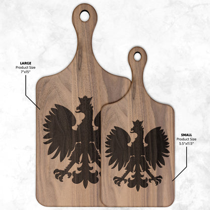 Polish Eagle Hardwood Paddle Cutting Board