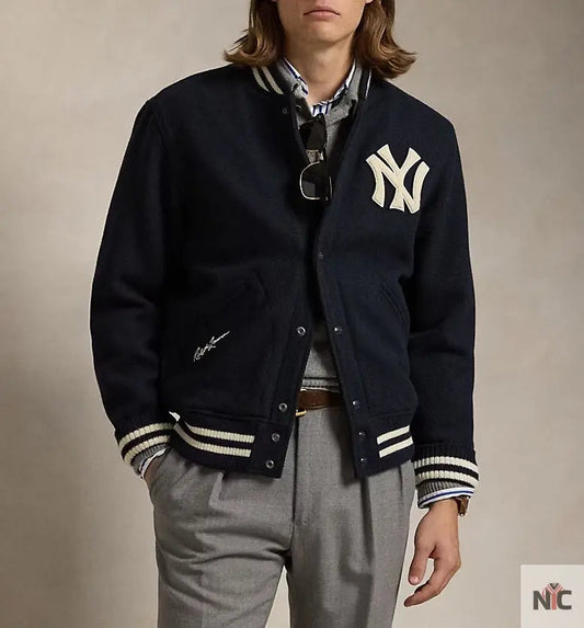 Polo Ralph Lauren Yankees Navy Varsity Jacket