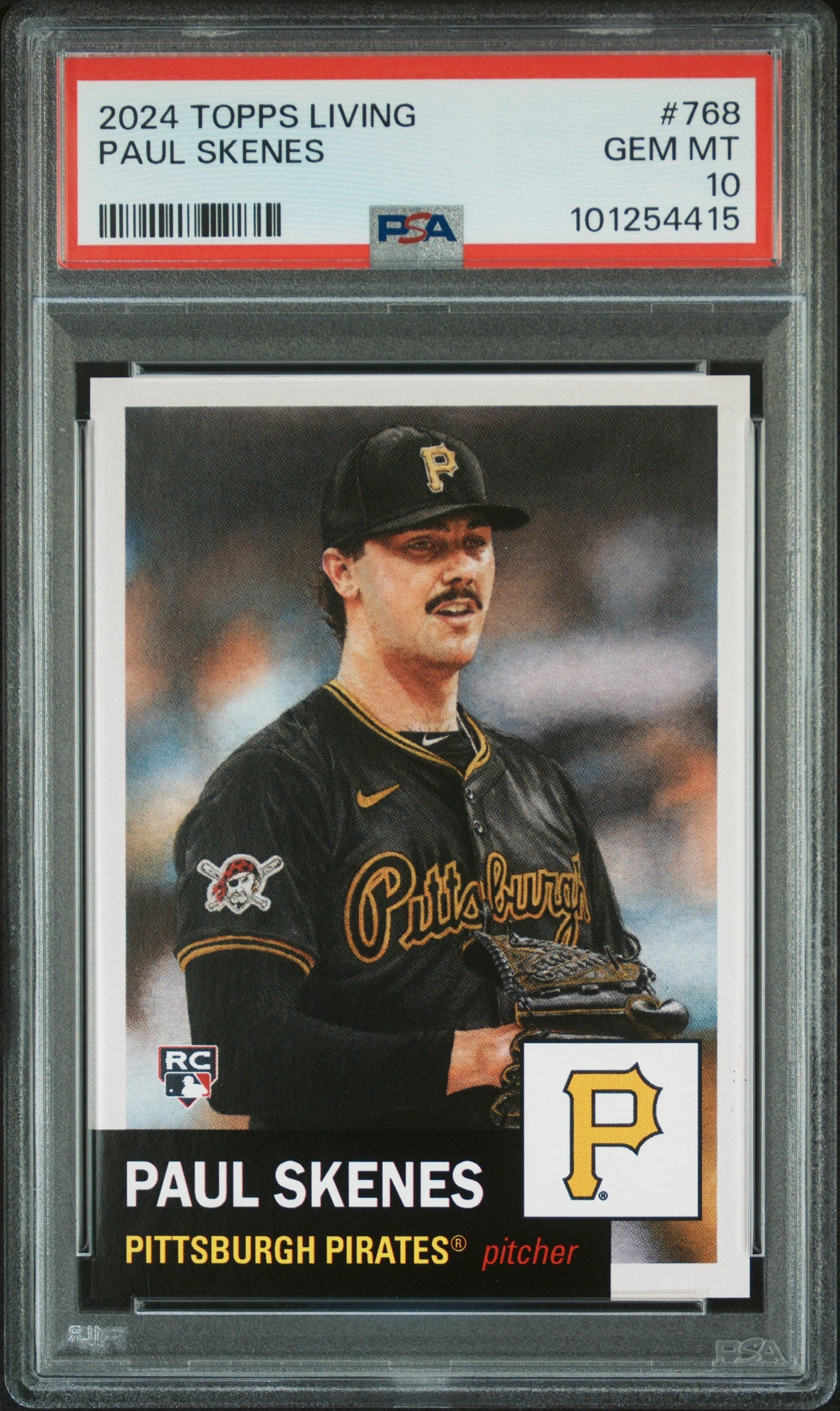 Graded 2024 Topps Living Paul Skenes #768 Rookie RC Baseball Card PSA 10 Gem Mint