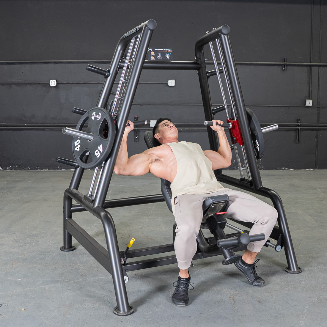 Power Leverage V2 Convergent Bench - Muscle D Fitness - Incline, Shoulder Press